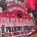 Karangan Bunga Dari Prabowo Sudah Sampai Di Arena Kongres V PDIP