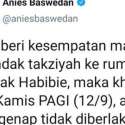Anies Baswedan: Jalan Menuju Rumah Duka BJ Habibie Bebas Pembatasan Ganjil Genap