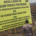 Terkait Karhutla, Polda Jambi Segel Area Lahan PT Dewa Sawit Sari Persada