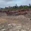 Detik-Detik Lahan Tambang Di Kalimantan Utara Longsor, Enam Alat Berat Tertimbun
