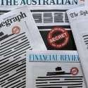 Lancarkan Kampanye Melawan Kerahasiaan, Media Australia Hitamkan Halaman Depannya