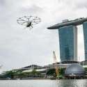 Untuk Pertama Kalinya, Singapura Uji Coba Taksi Udara Di Marina Bay