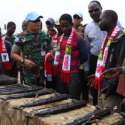 Satgas TNI Monusco Berhasil Dapatkan Puluhan Senjata Eks Kombatan Kabege