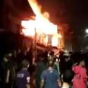 Mabuk Berat, Seorang Pramuria Bakar Rumah Karaoke Dan Puluhan Rumah