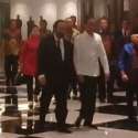 Jokowi Tiba Didampingi Surya Paloh, Megawati Puan JK Maruf Amin Di Belakangnya