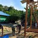 TNI Bangun Rumah Pintar Untuk Warga Perbatasan RI-Papua Nugini