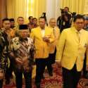 Airlangga Dan Bamsoet Kompak Kawal Maruf Amien Di Penutupan Munas