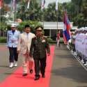 Sambut Menhan Laos, Prabowo Beri Upacara Jajar Kehormatan