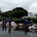 Tanpa Pompa, Genangan Di Monas Surut Kurang Dari 30 Menit
