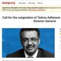 Viral, Muncul Petisi Tuntutan Pengunduran Diri Dirjen WHO Tedros Adhanom