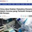 Isu Dokter Palestina Temukan Vaksin Corona Tidak Jelas, Berikut Alasannya