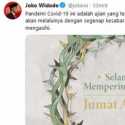 Selamat Memperingati Jumat Agung, Jokowi Optimis Kita Akan Bisa Melalui Pandemik Covid-19