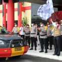 Imbau Masyarakat Dan Bagikan Masker, Polda Kalteng Turunkan Kendaraan Public Addres