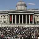 Dukungan Aksi Kematian Floyd, 'Aku Tidak Bisa Bernapas' Menggema Di Trafalgar Square London