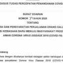 Antisipasi Gelombang Kedua, Gugus Tugas Terbitkan Surat Edaran Tentang Kriteria Dan Syarat Perjalanan Orang Saat New Normal