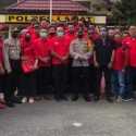 Dukung Polisi Usut Pelaku Pembakaran Bendera, PDIP Lahat Ramai-ramai Sambangi Mapolres