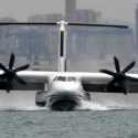 Canggih! Pesawat Terbang Amfibi AG600 Buatan China Berhasil Uji Lepas Landas Dari Atas Laut