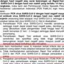Tolak Rapid Test Dan PCR Jadi Syarat Perjalanan, PDS PatKlin: Tak Ada Jaminan Orang Tidak Terpapar