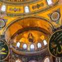 Selama Shalat, Mosaik Kristen Di Hagia Sophia Akan Ditutup Tirai