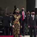 Jokowi Kenakan Baju Adat NTT Saat Tiba Di Gedung Nusantara, Maruf Amin Pakai Jas
