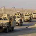 Konvoi Kendaraan Pembawa Peralatan Pasukan AS Jadi Target Ledakan Saat Melintas Dekat Penyeberangan Irak-Kuwait