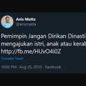 Anis Matta, Dulu Tolak Dinasti Politik Tapi Kini Dukung Anak Dan Menantu Jokowi Di Pilkada