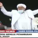 Dari Atas Mobil, Habib Rizieq Ajak Pendukungnya Salawatan Dan Nyanyikan Lagu Indonesia Raya
