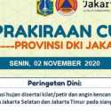 Jaksel-Jaktim Waspada Hujan Disertai Petir Dan Angin Kencang