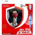 Posting Poster 'Aku Siap Di Vaksin', Fadjroel Rachman Dapat Kritik Dari Eks Jubir KPK