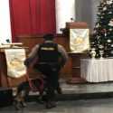 Polisi Sisir Gereja Immanuel Dengan Anjing Pelacak