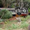 Penyebab Bus Berpenumpang Anggota Brimob Terguling Di Jambi