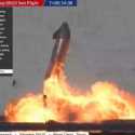 Beberapa Menit Usai Pendaratan Mulus, Roket Starship SpaceX Meledak Hebat