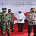 Bareng Panglima TNI, Kapolri Tinjau Pelaksanaan Vaksin 2.101 Personel Di Polda Jatim