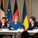 Bahas Situasi Di Donbass, Presiden Ukraina Akan Bertemu Macron Dan Merkel