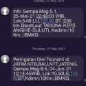 BMKG Tak Keluarkan SMS Peringatan Dini Tsunami
