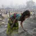 Kebakaran Di Cox's Bazar, Api Menghanguskan 63 Tenda Pengungsi Rohingya