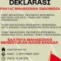 Beredar Undangan Deklarasi Partai Mahasiswa Indonesia di Kantor KPU Besok