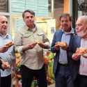 Belum Divaksin, Presiden Brasil Terpaksa Makan Pizza Sambil Berdiri di Trotoar Kota New York
