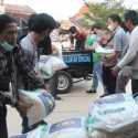 Leppami PB HMI Bareng Polri Beri Bantuan Kepada Korban Banjir di Rangkasbitung
