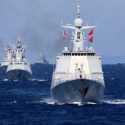 Perdana, 10 Kapal Militer Rusia dan China Berlayar Bersama di Selat Jepang