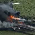 Pesawat Jatuh dan Meledak di Texas, Ajaibnya Seluruh Penumpang dan Kru Selamat