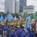 Demo di Patung Kuda, Buruh Ikut Kawal Sidang Putusan Uji Materi Omnibus Law