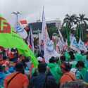 Demo di Depan DPR, Massa Buruh KSPI Teriakkan Tangkap Menteri Bahlil