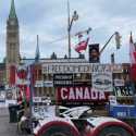 Demonstran Pengemudi Truk Lumpuhkan Pusat Ibukota, Ottawa Berlakukan Keadaan Darurat