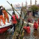 Banjir Rob Semarang Belum Surut, BPBD Gabungan Gotong Royong Perbaiki Tanggul Jebol