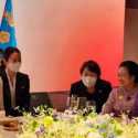Hadiri Jamuan Makan Malam, Megawati Soekarnoputri Duduk Satu Meja dengan Istri Presiden Korsel