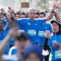 Ramaikan Lomba Marathon di Kota Bandung bersama Istri, Ganjar Pranowo Bangga Bisa Finish 10K