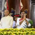 Draupadi Murmu Mengambil Sumpah sebagai Presiden India ke-15