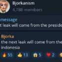 Di Telegram, Hacker Bjorka Ancam Bocorkan Data Presiden Jokowi