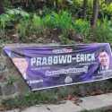 Diam-diam, Spanduk Prabowo-Erick Sudah Bertebaran di Sepanjang Jalan Cipatat-Cianjur